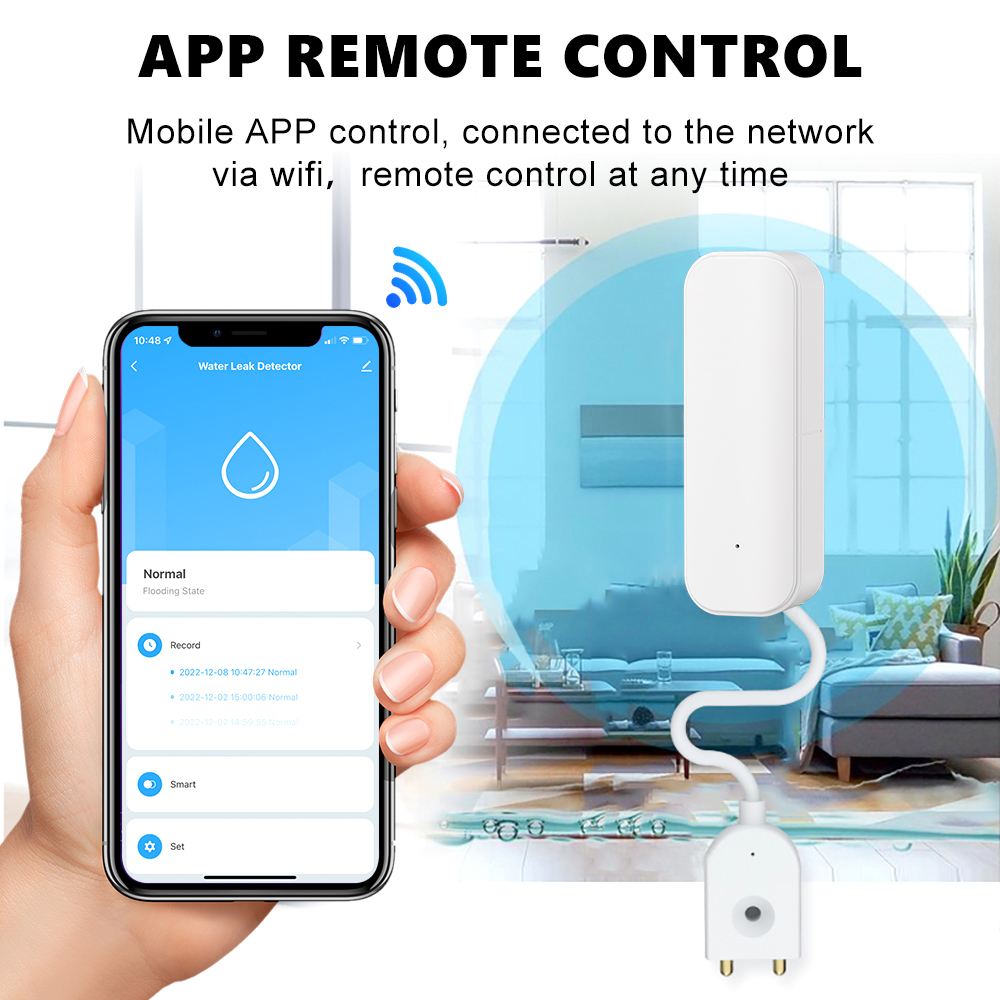 WiFi/Zigbee 水センサー Tuya 漏水警報洪水漏 - Wifi Water Sensor のレビューと価格