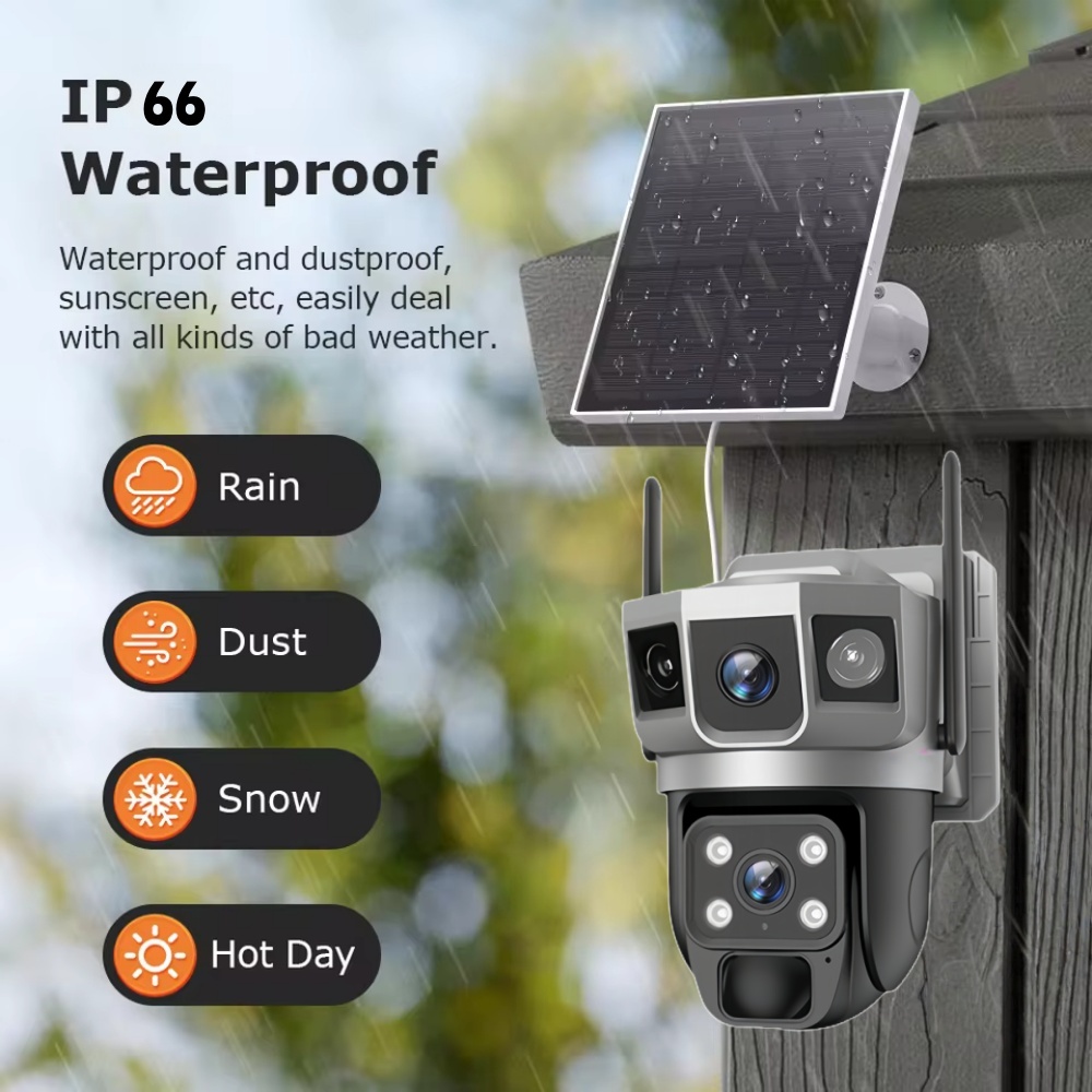 4G カメラ屋外ソーラー監視カメラ 12MP HD 3 スク - Smart Home News のレビューと価格