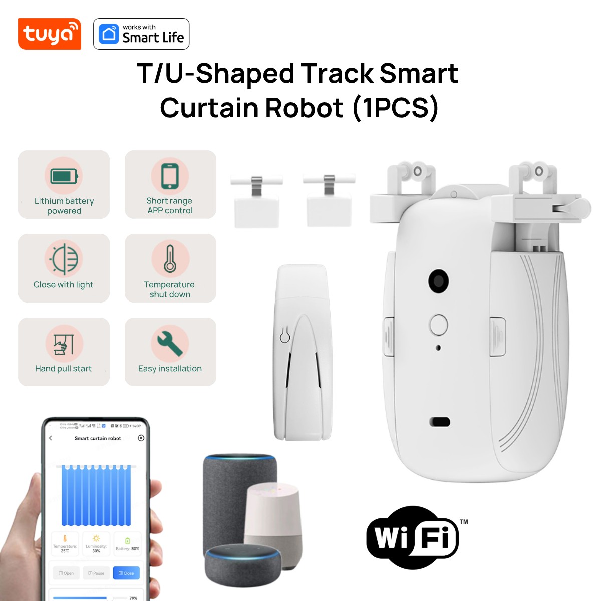 Tuya スマート WiFi カーテンロボット (ハブ付き  - Smart Home Vimar のレビューと価格