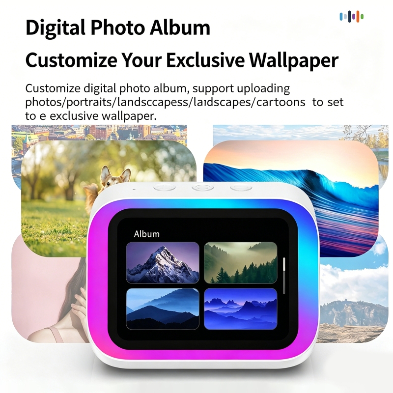 AI音声アシスタント Bluetoothスピーカー RGBカ - Smart Home Display のレビューと価格