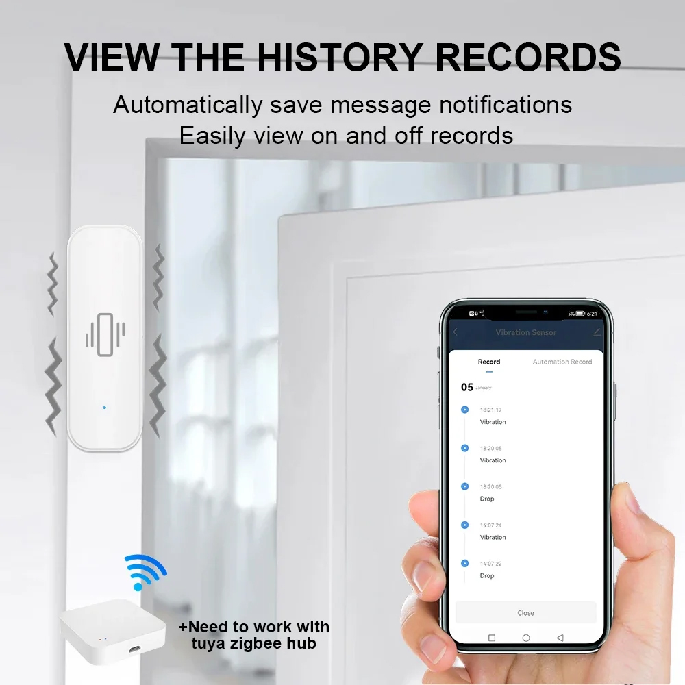 スマート ZigBee 振動センサー アプリ モニター ホー - Smart Home News のレビューと価格