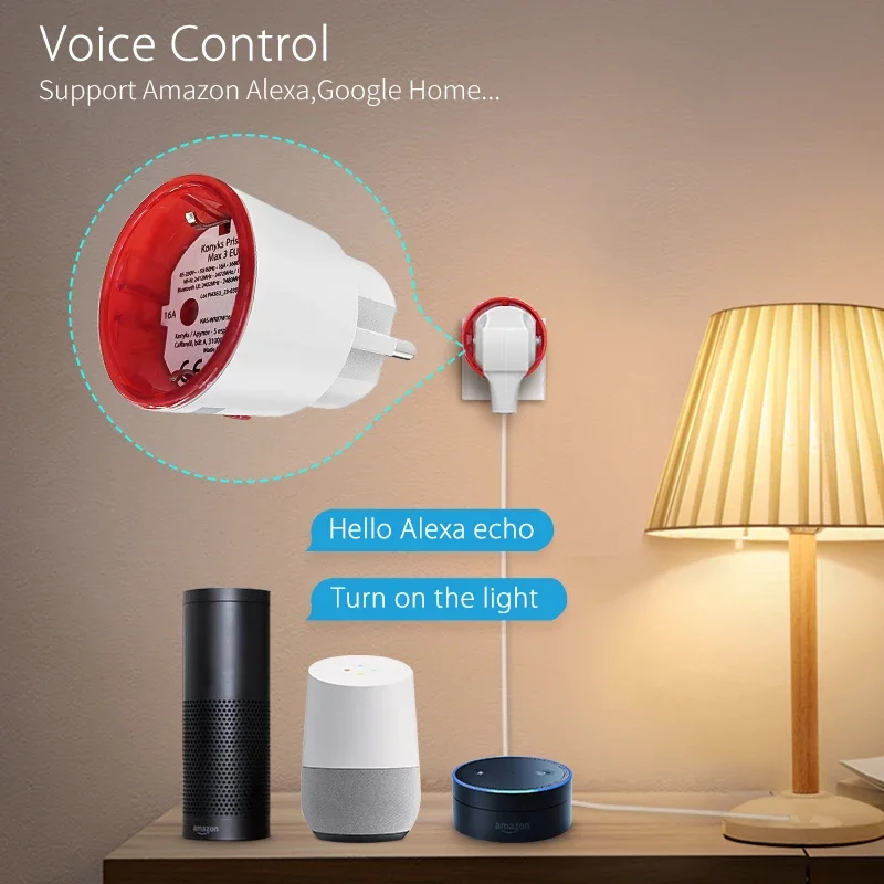 Tuya WiFi スマートプラグソケット EU 電力監視機 - Smart Home News のレビューと価格