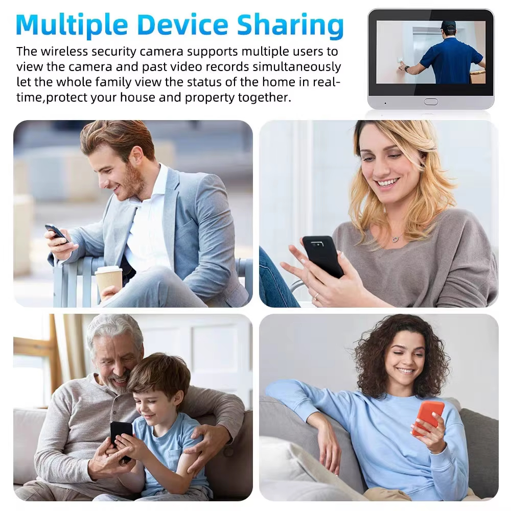 Tuya Smart 5MP ドア覗き穴カメラ、4.3インチ - Smart Home Video Doorphone Ezviz のレビューと価格