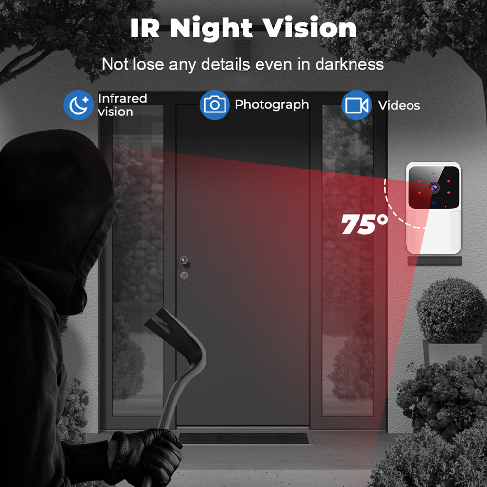 ワイヤレスビデオドアベルカメラ、IRナイトビジョン付きWiF - Smart Home Video Doorphone Ezviz のレビューと価格