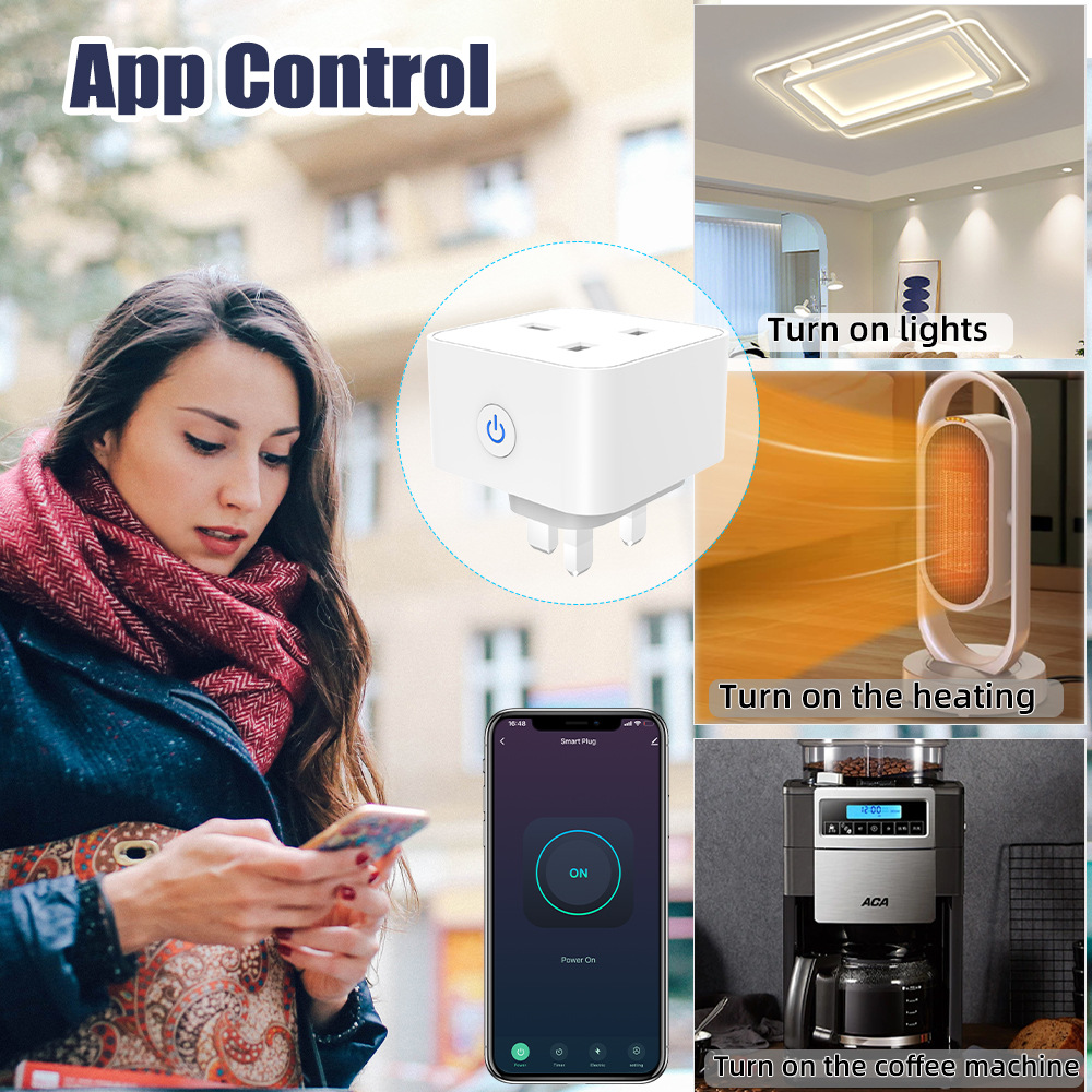 Tuya スマートソケット 16A/20A WiFi または - Smart Home Voice Assistant のレビューと価格