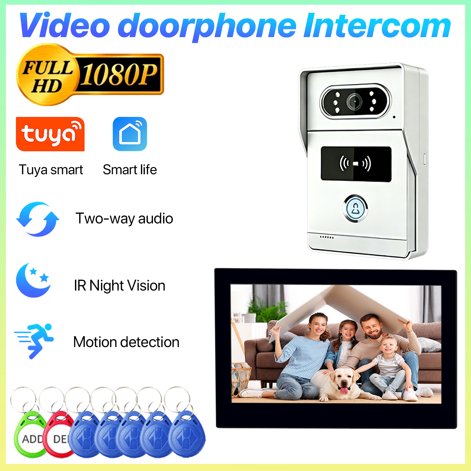 Tuyaスマートビデオインターホン10.1インチ2MP HD - Smart Home Touchscreen Control Panel のレビューと価格
