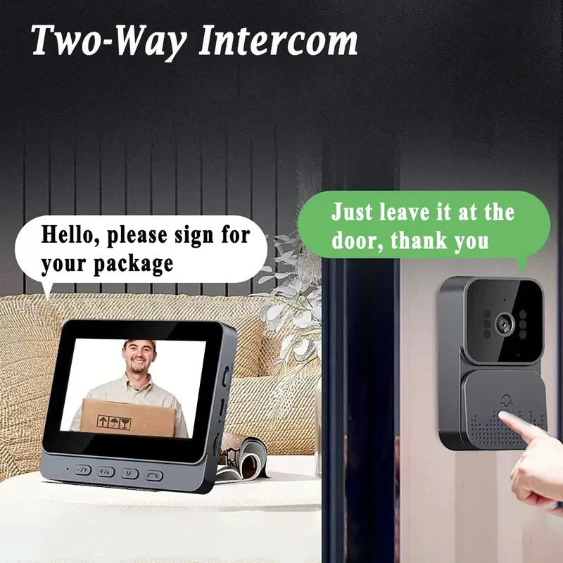 スマートWiFi 2.4Gワイヤレスドアベル ビデオインター - Smart Home Video Doorphone Ezviz のレビューと価格