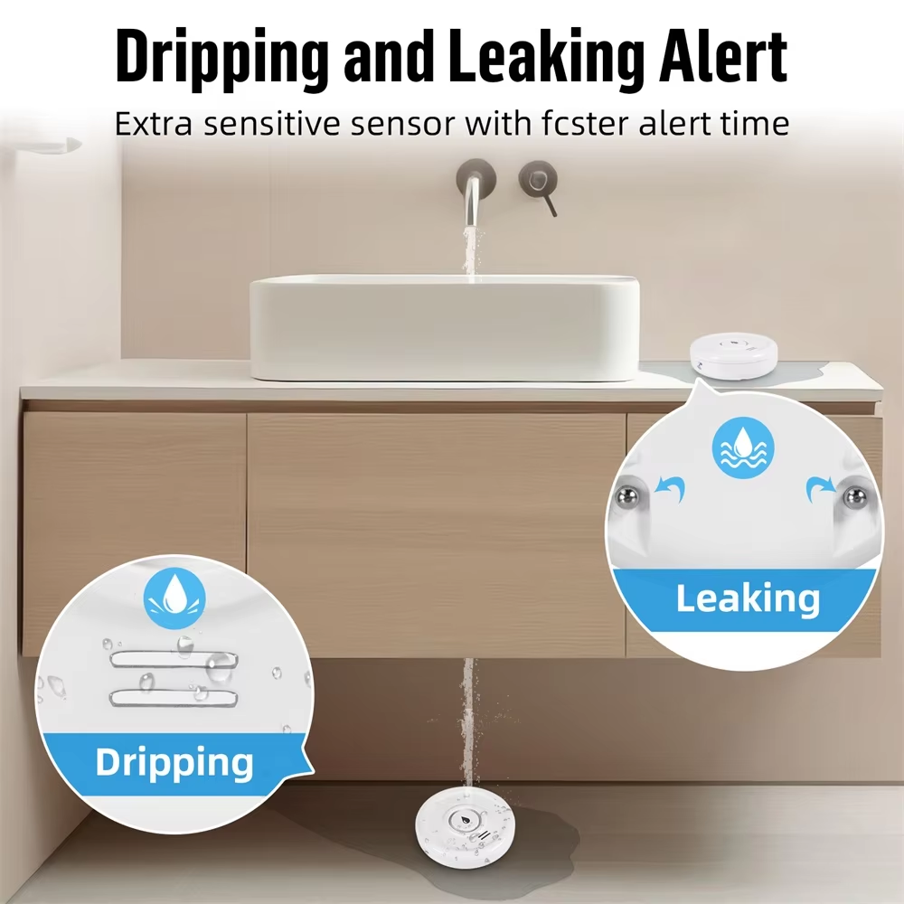 KERUI Tuya スマートライフ WiFi 水漏れセンサ - Wifi Water Sensor のレビューと価格