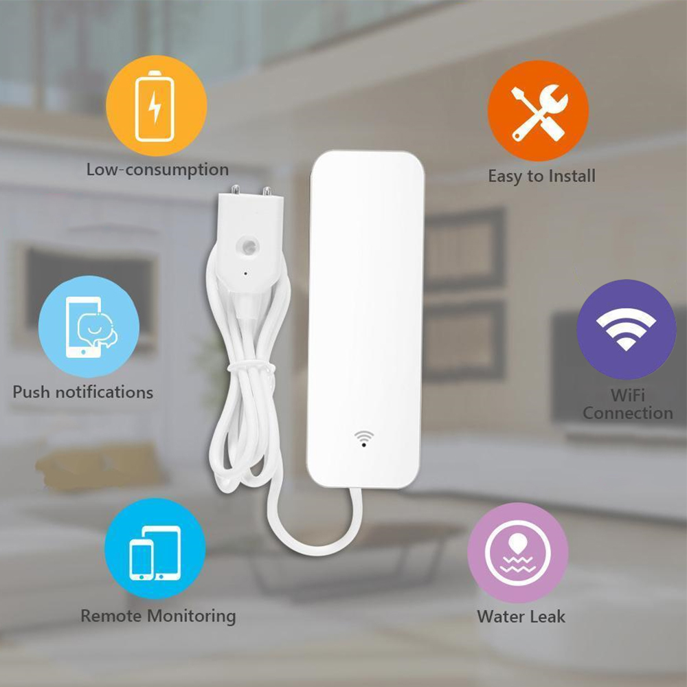 Tuya WiFi 漏水センサー、漏水検知器、Smartli - Wifi Water Sensor のレビューと価格