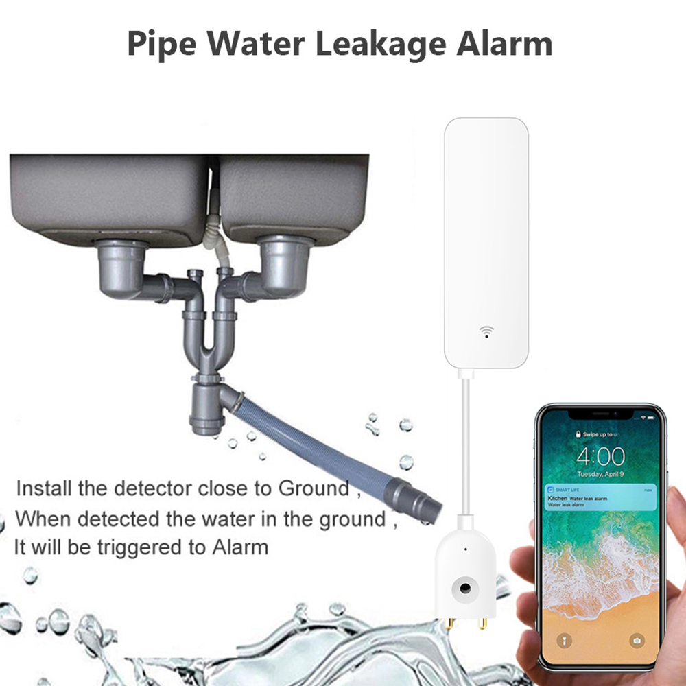 Tuya WiFi 漏水センサー、漏水検知器、Smartli - Wifi Water Sensor のレビューと価格