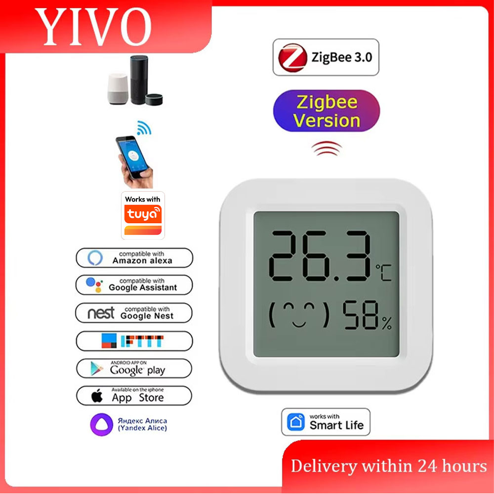 Zigbee 3.0 温度湿度センサー APP リモートコン - Smart Home Tablet のレビューと価格