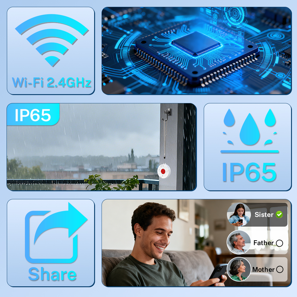 Tuya ZigBee スマートボタン IP65 リモートワ - Smart Home Button のレビューと価格