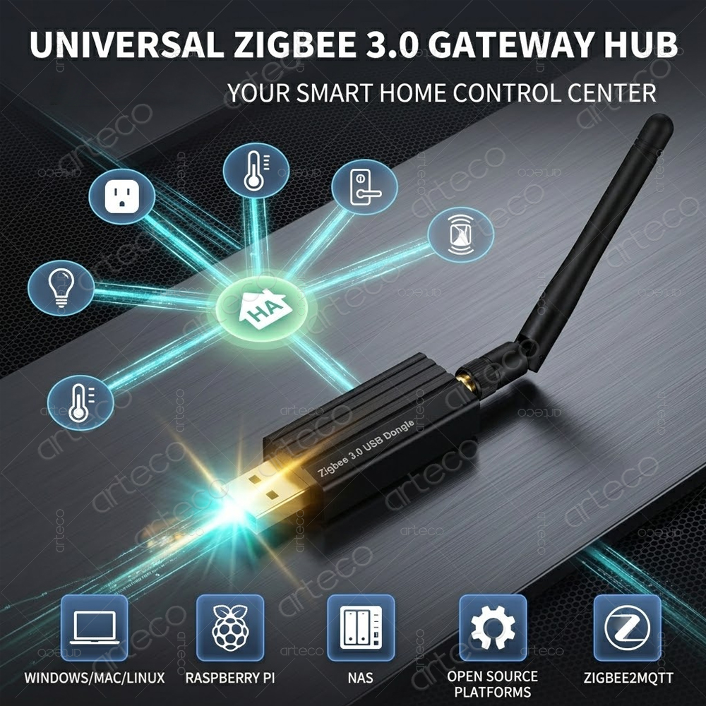 Zigbee 3.0 USB ドングル ユニバーサル オープ - Smart Home Vimar のレビューと価格
