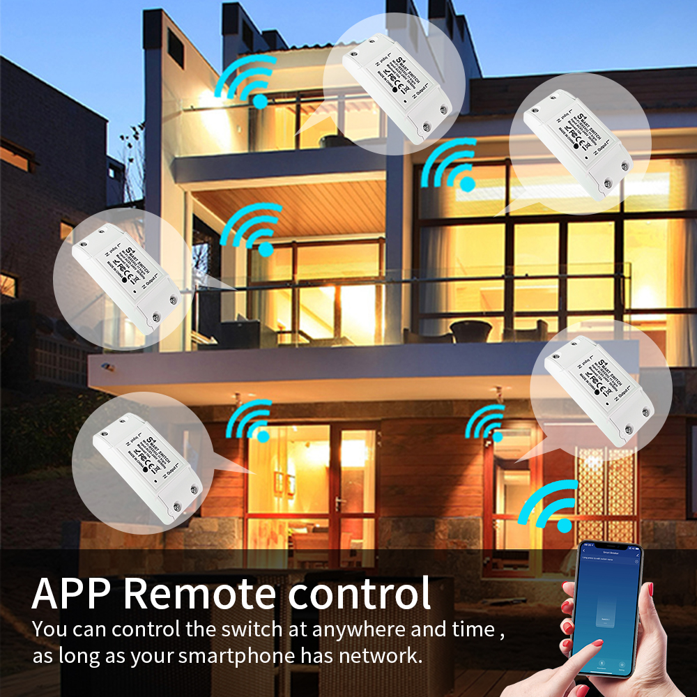 16A Tuya Wifi スマートスイッチ RF433MH - Smart Home Voice Assistant のレビューと価格