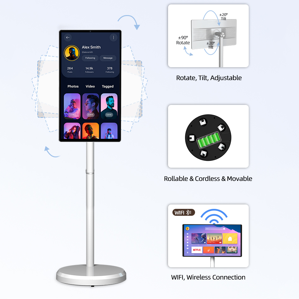 卸売スマートテレビ 4G+64G LCDポータブルテレビディ - Smart Home Display のレビューと価格