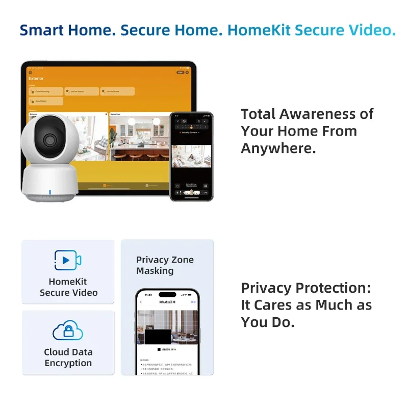 オリジナルAqaraスマートカメラE1 2K 1296P 3 - Smart Home Tablet のレビューと価格