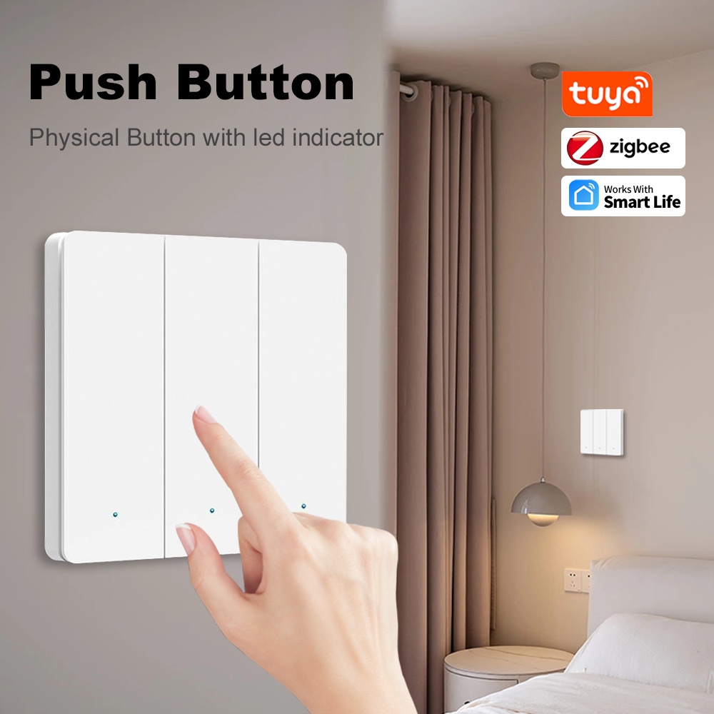 スマートライフ ZigBee プッシュボタンスイッチ 1/2 - Smart Home Button のレビューと価格
