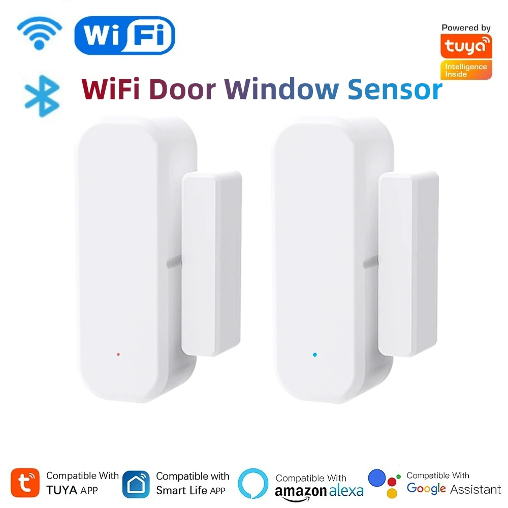 Tuya WiFi スマートドアウィンドウセンサー開閉検知器 - Smart Home Full System のレビューと価格
