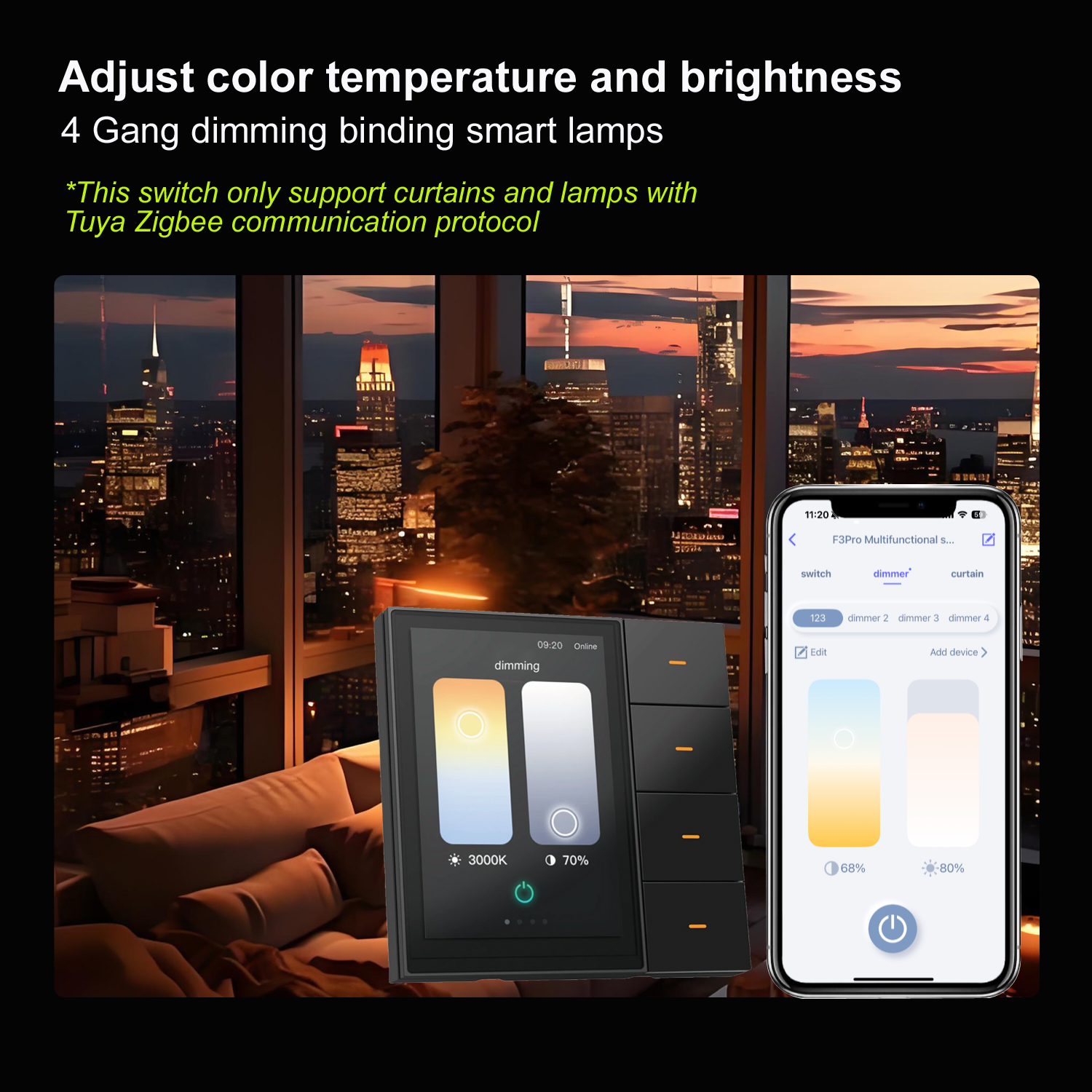 F3-pro Tuyaスマートパネル ZigBeeウォールス - Smart Home Button のレビューと価格