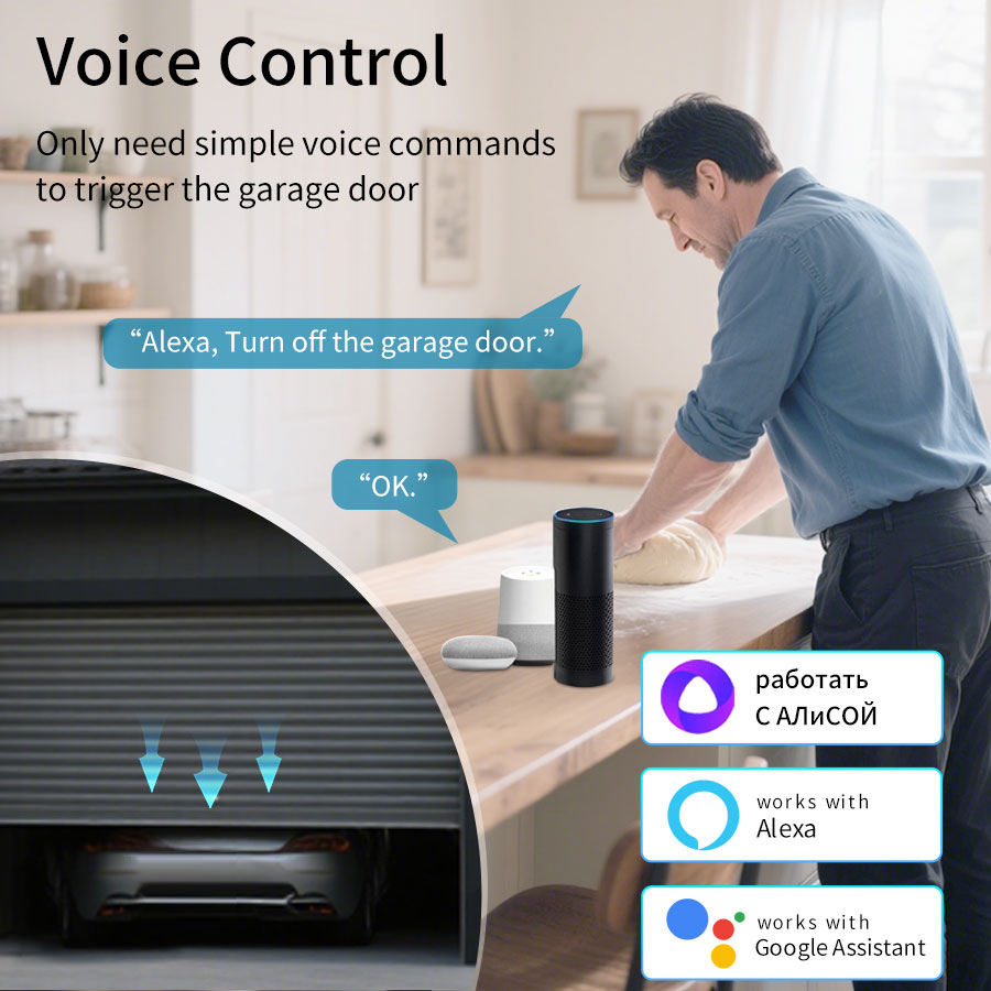 Tuya スマート WiFi または Zigbee ガレージ - Wireless Door Sensor のレビューと価格