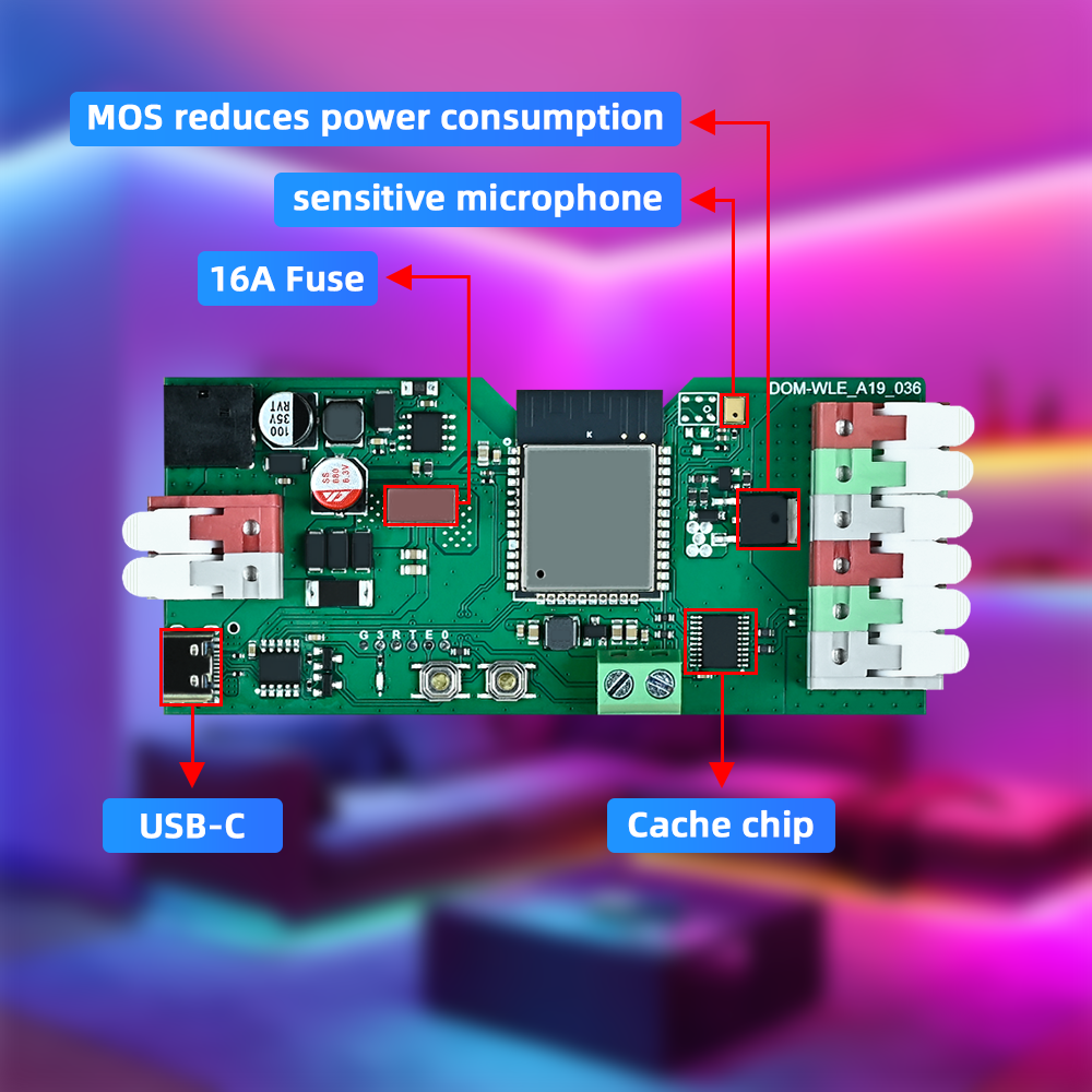 DOMRAEM ESP32 WLED USB-C アドレス指 - Wifi Led Dimmer のレビューと価格