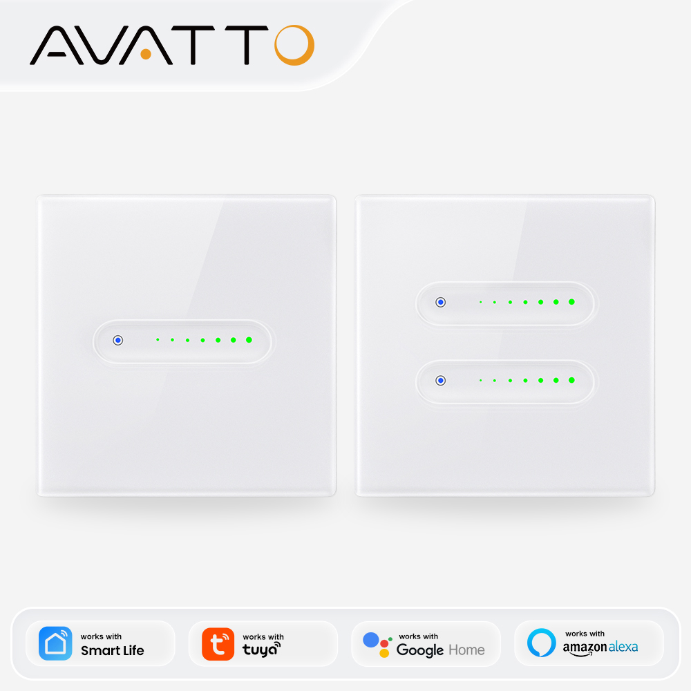AVATTO WiFi 1/2 ギャングスマート調光スイッチ - Smart Home Button のレビューと価格