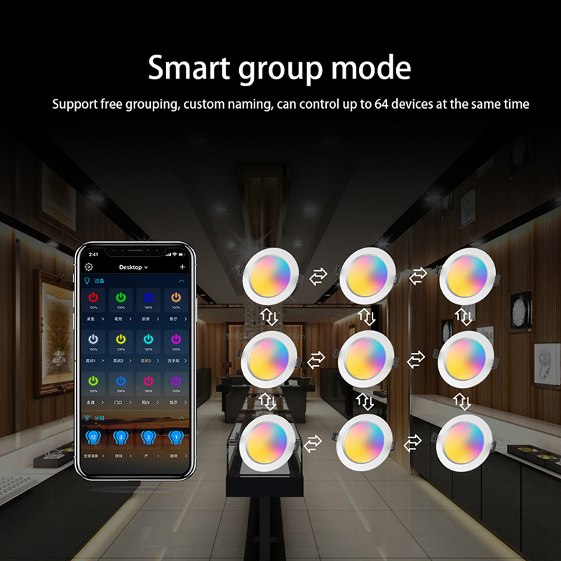WIFI 5W LED ダウンライト 85-265V APP - Wifi Led Dimmer のレビューと価格
