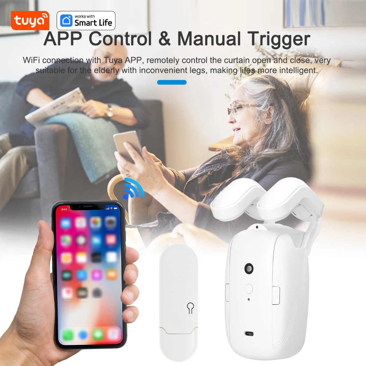 1/2個入り Tuya スマートWiFiカーテンロボット ( - Smart Home Full System のレビューと価格