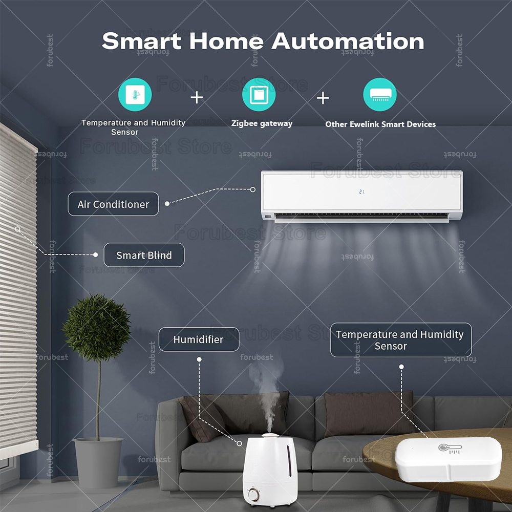 ZigBee 温度と湿度センサー スマートホーム湿度計 温度 - Smart Home Tablet のレビューと価格
