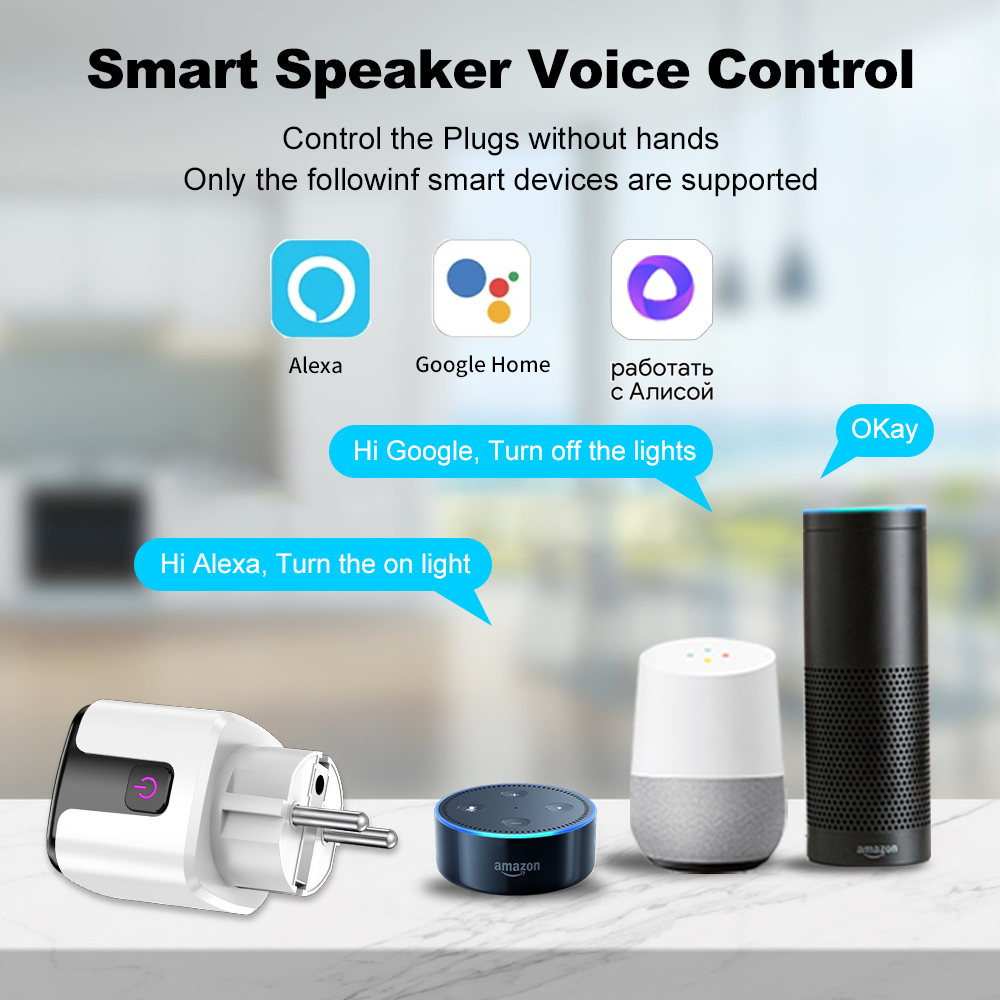 スマート 20A EU プラグ WiFi+Bluetooth - Smart Home Voice Assistant のレビューと価格