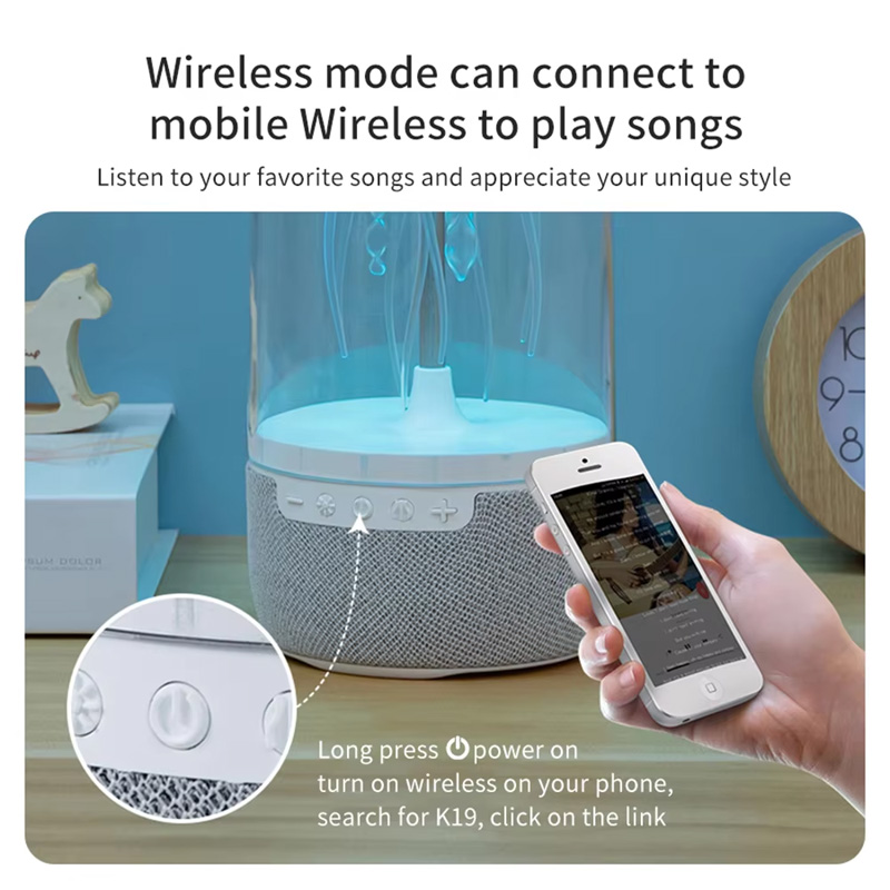 K19 クリエイティブポータブルカラフルなクラゲランプ Bl - Smart Home Full System のレビューと価格