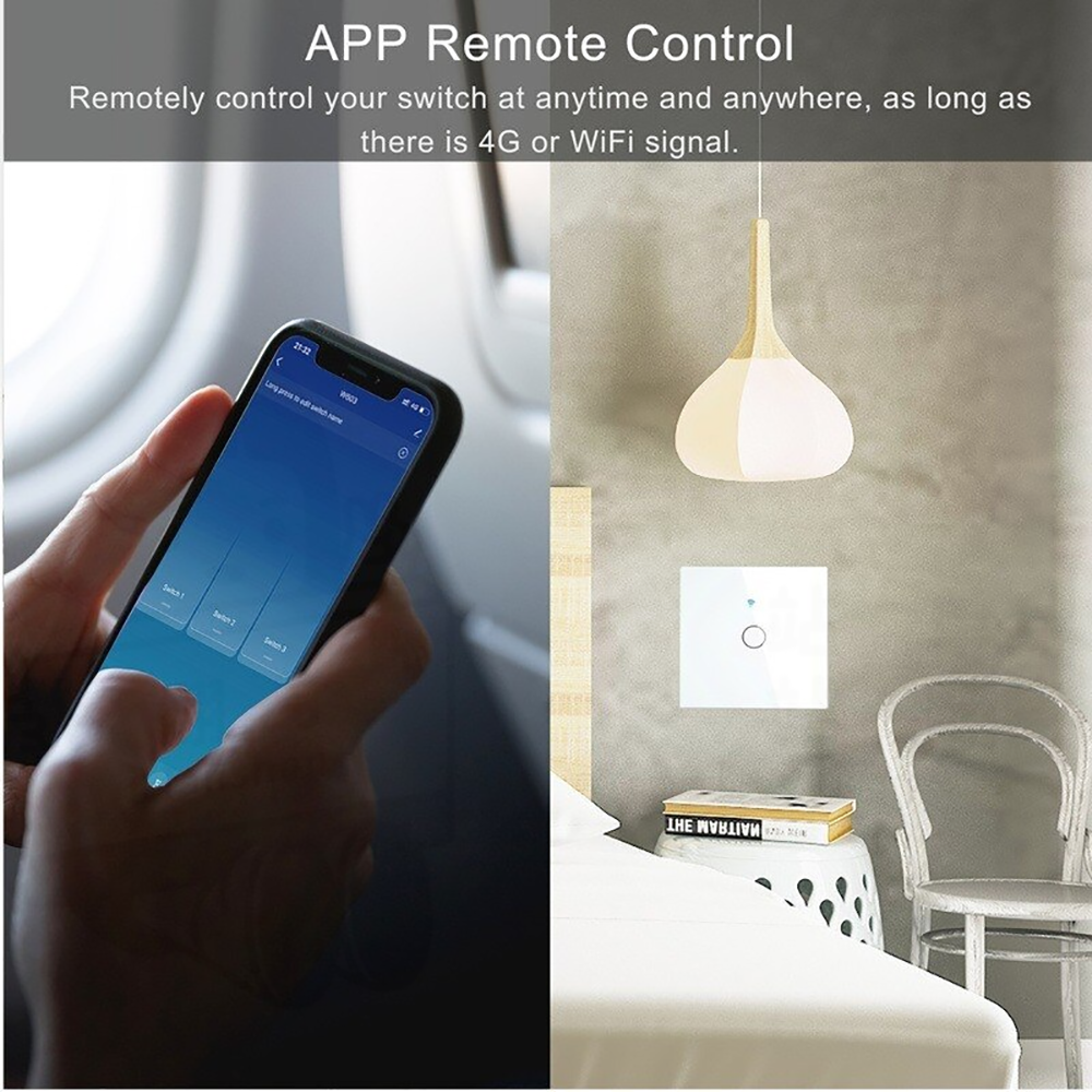 AXUS EU WiFiスマートライトスイッチ、ニュートラル - Smart Home Button のレビューと価格