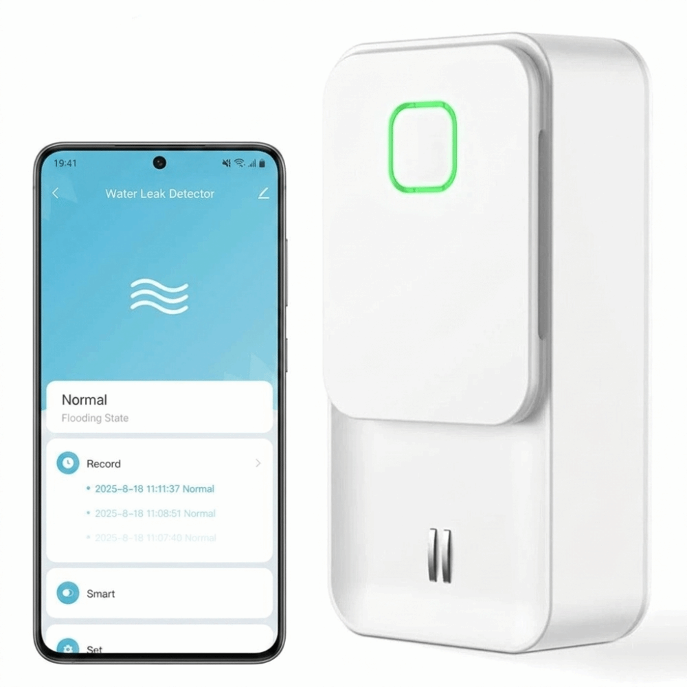 WiFi接続 WiFi水浸センサー 二重表面検知 コンパクト - Wifi Water Sensor のレビューと価格