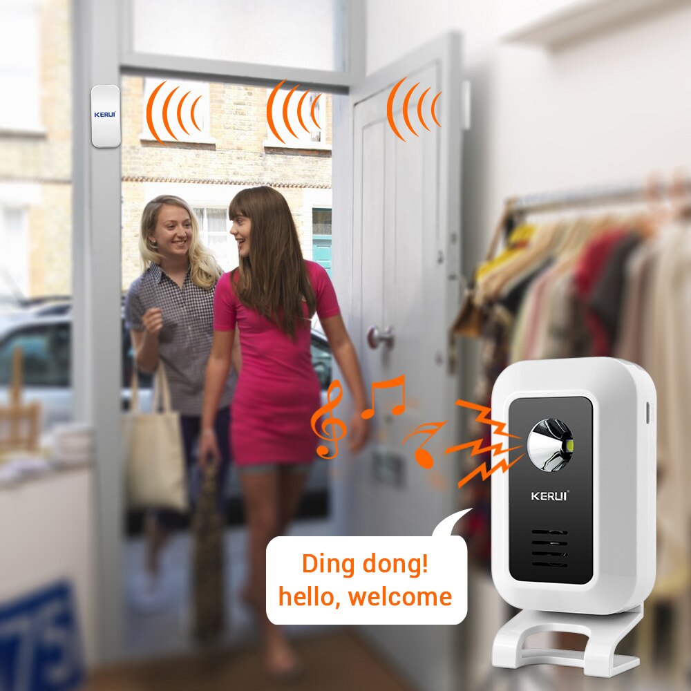 Kerui m7モーションセンサーセキュリティアラーム32曲 - Wireless Door Sensor のレビューと価格