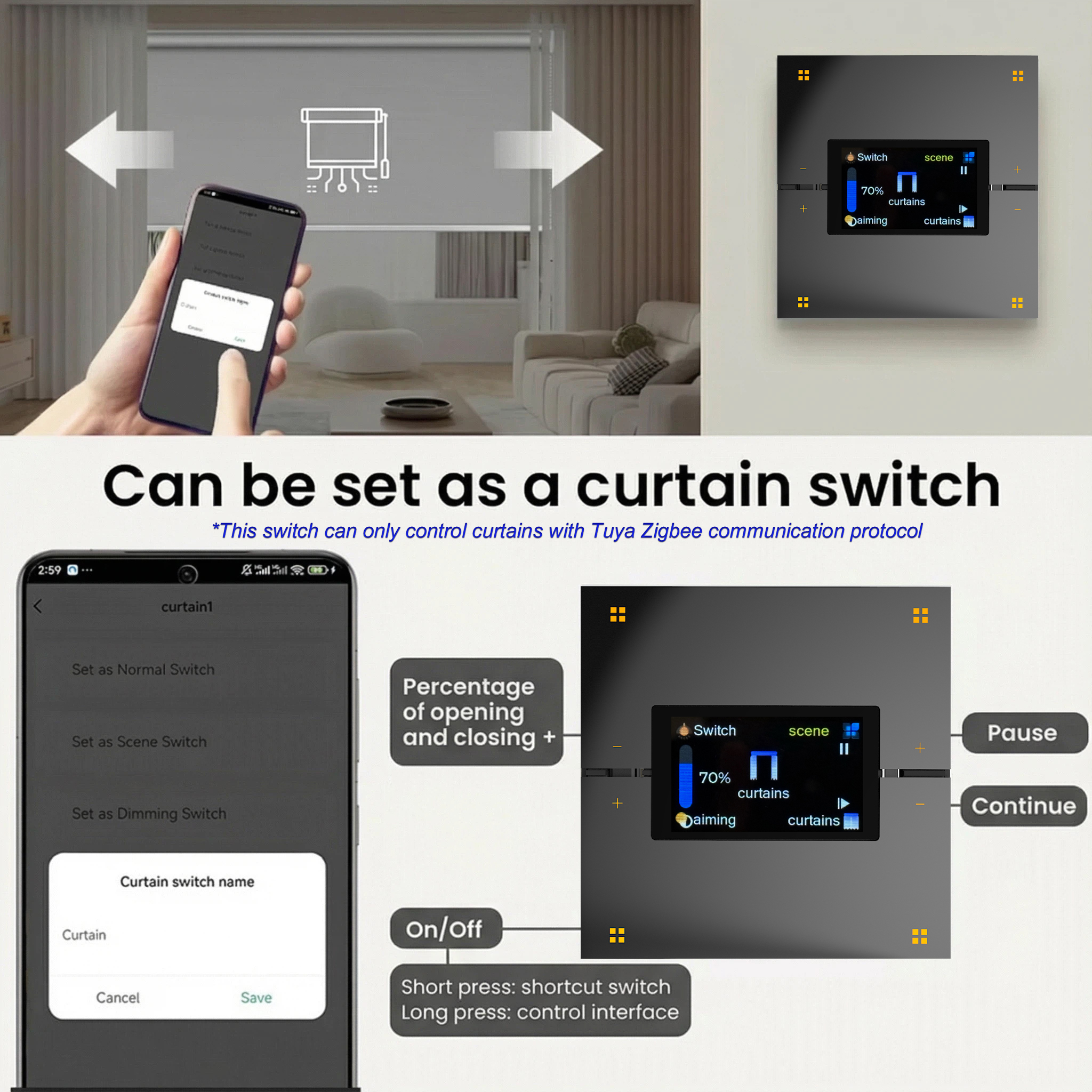 M9 Pro 8ボタン UK Tuyaスマートウォールライト - Smart Home Display のレビューと価格