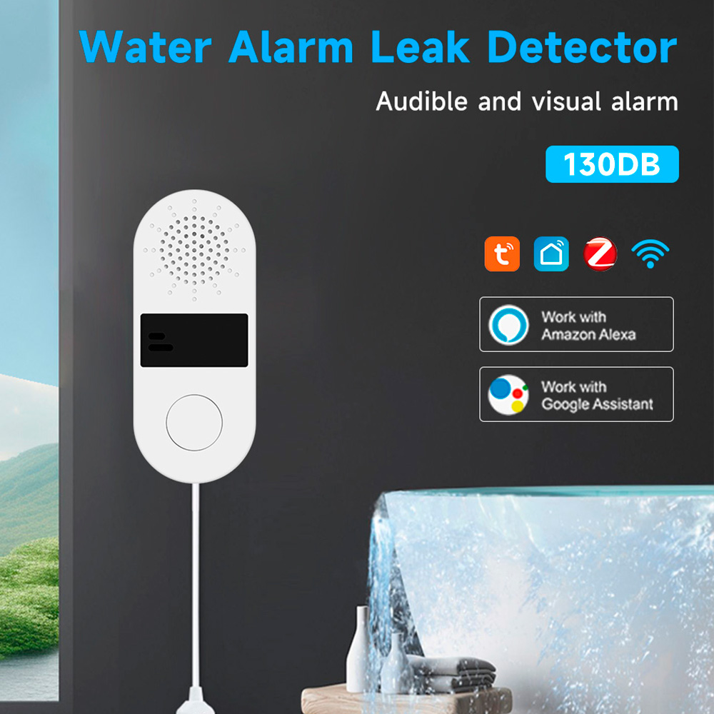 水漏れ検知器,Wi-Fi,Tuya,音声および光アラーム付き - Wifi Water Sensor のレビューと価格