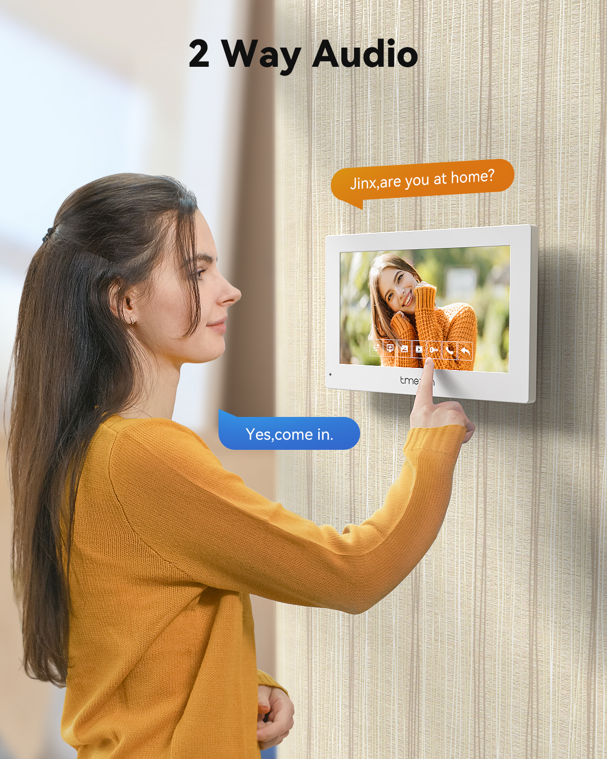7インチTuya 1080PワイヤレスWifiスマートビデオ - Smart Home Video Doorphone Ezviz のレビューと価格