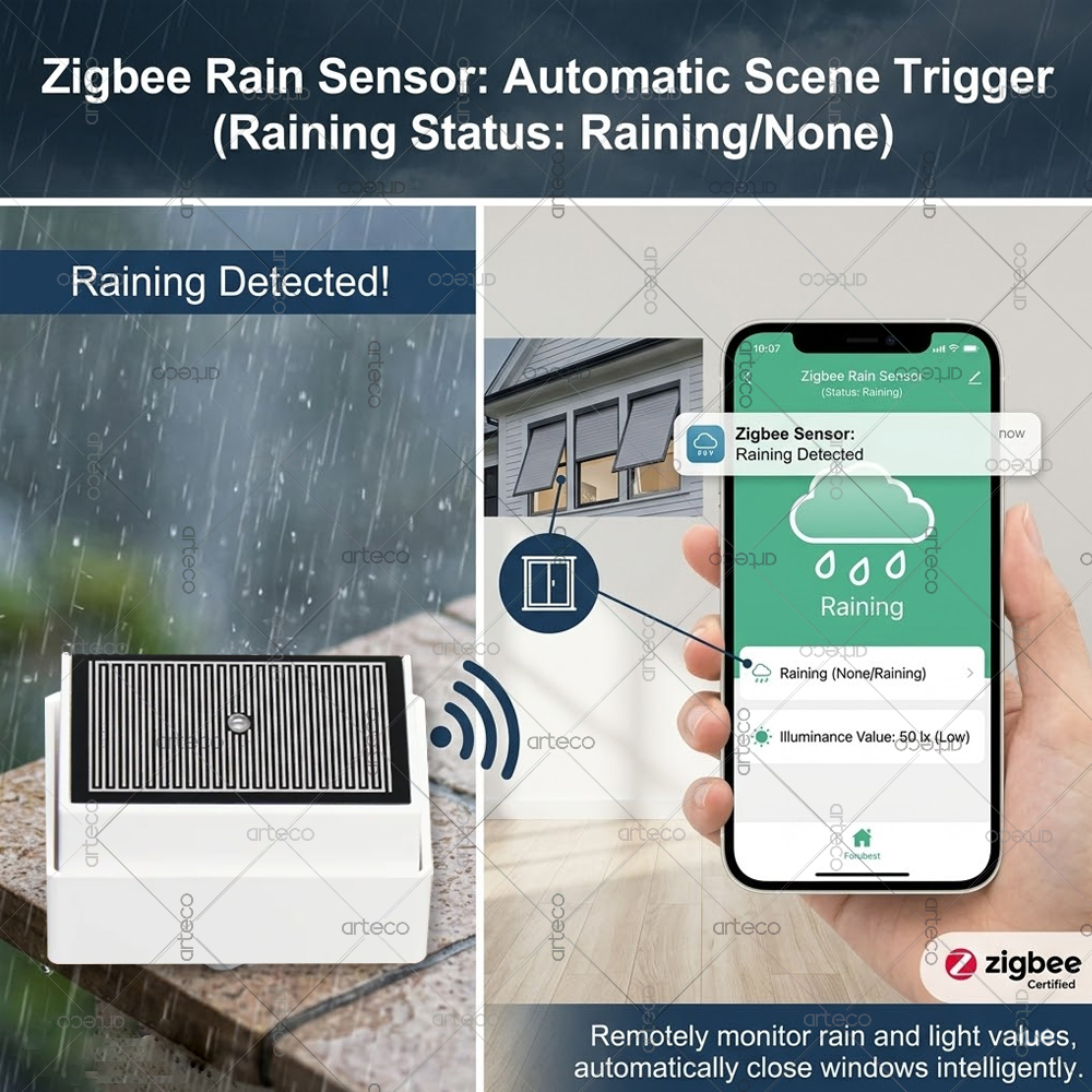 スマート Zigbee 3.0 レインドロップセンサー 光検 - Smart Home News のレビューと価格