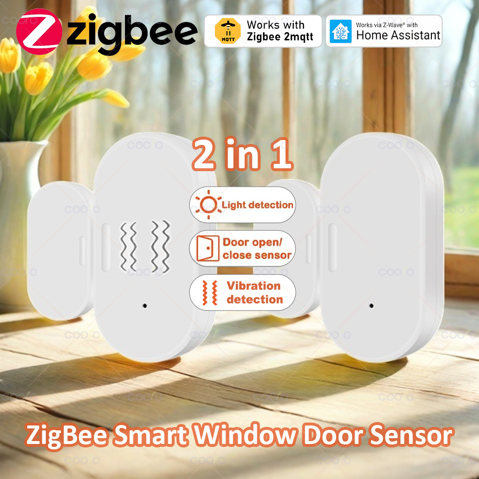 ZigBeeドア/窓センサー Luxライト/振動検知 2in - Wireless Door Sensor のレビューと価格