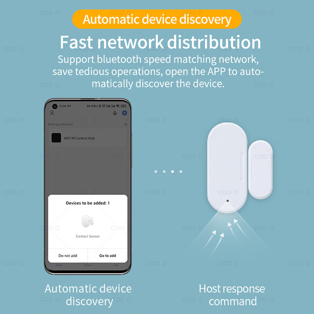 ZigBeeドア/窓センサー Luxライト/振動検知 2in - Wireless Door Sensor のレビューと価格