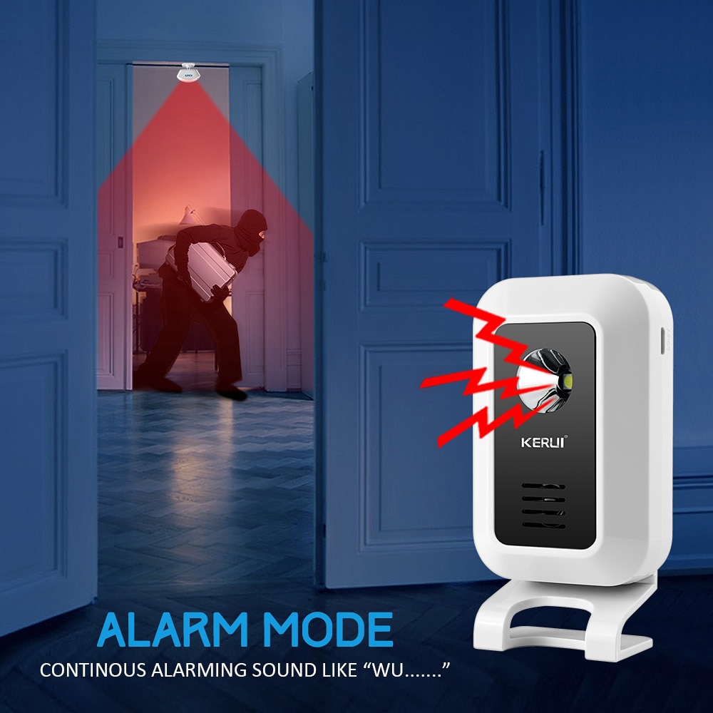 Kerui m7モーションセンサーセキュリティアラーム32曲 - Wireless Door Sensor のレビューと価格