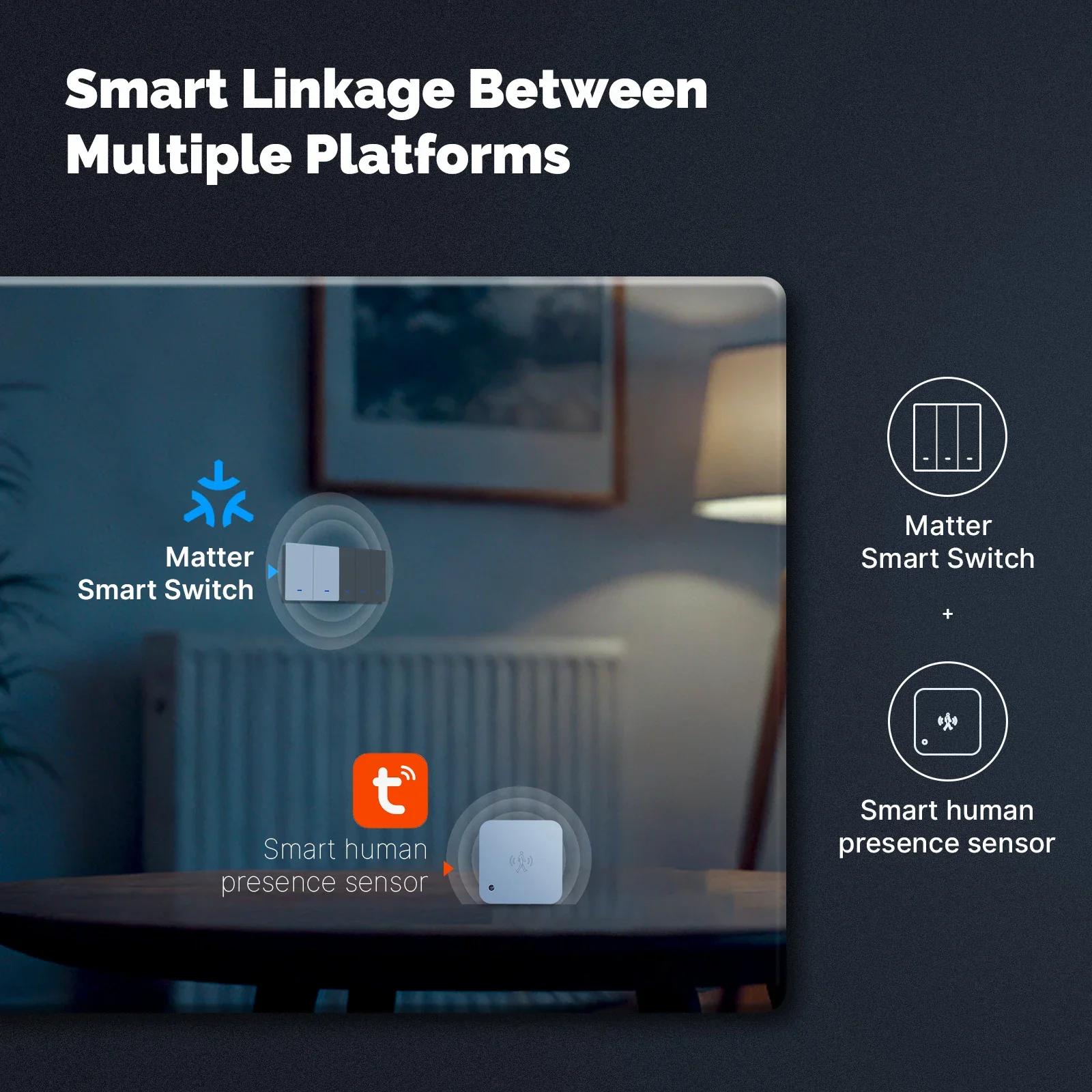 MOES Matter Tuya WiFi スマート ライト - Smart Home Button のレビューと価格