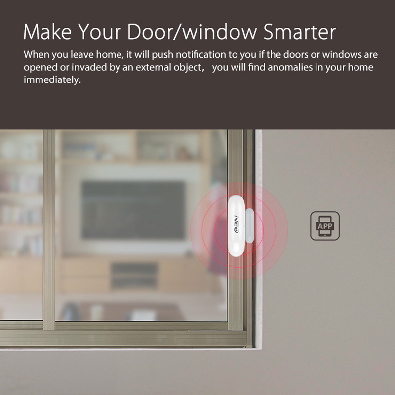 インテリジェントワイヤレスドア磁気検出器アラーム Tuya  - Wireless Door Sensor のレビューと価格