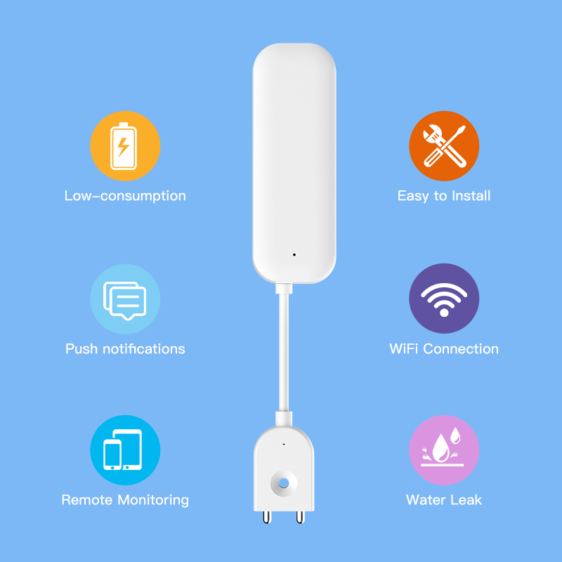 Tuya WiFi ZigBee 水センサー漏れ警報洪水漏水 - Wifi Water Sensor のレビューと価格