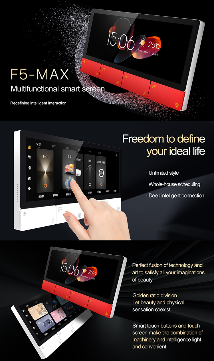 2025 スマートホーム Zigbee ゲートウェイ 6.2 - Smart Home Touchscreen Control Panel のレビューと価格
