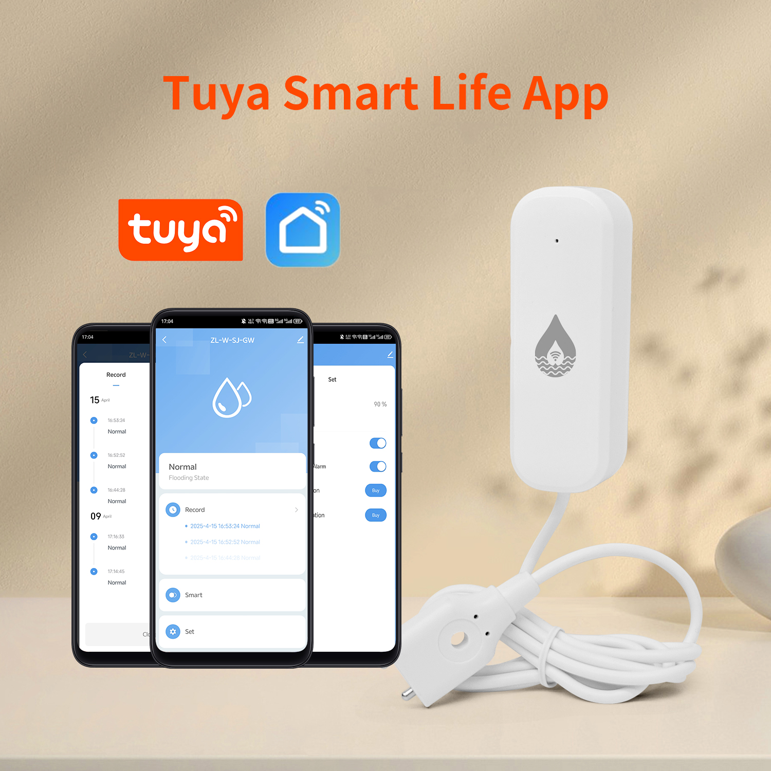 YFK Tuya WiFi 水漏れセンサー 洪水水漏れ警報器 - Wifi Water Sensor のレビューと価格