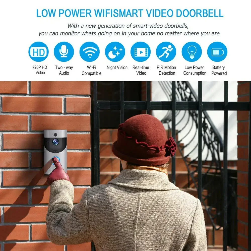 720P HD スマートホームワイヤレス WIFI ドアベル - Smart Home Video Doorphone Ezviz のレビューと価格