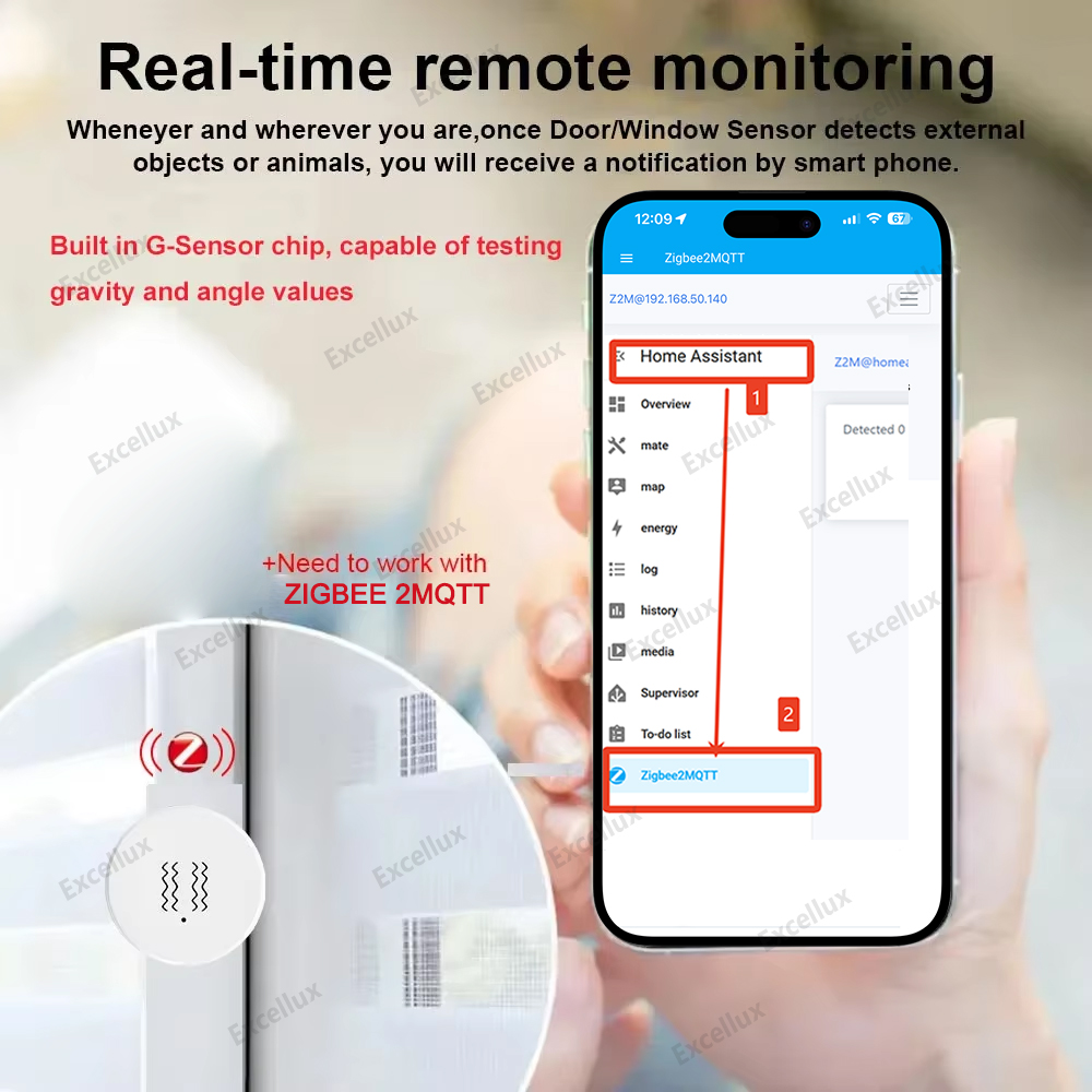 Zigbee 3.0 スマート振動センサー リアルタイム モ - Zigbee Motion Sensor のレビューと価格