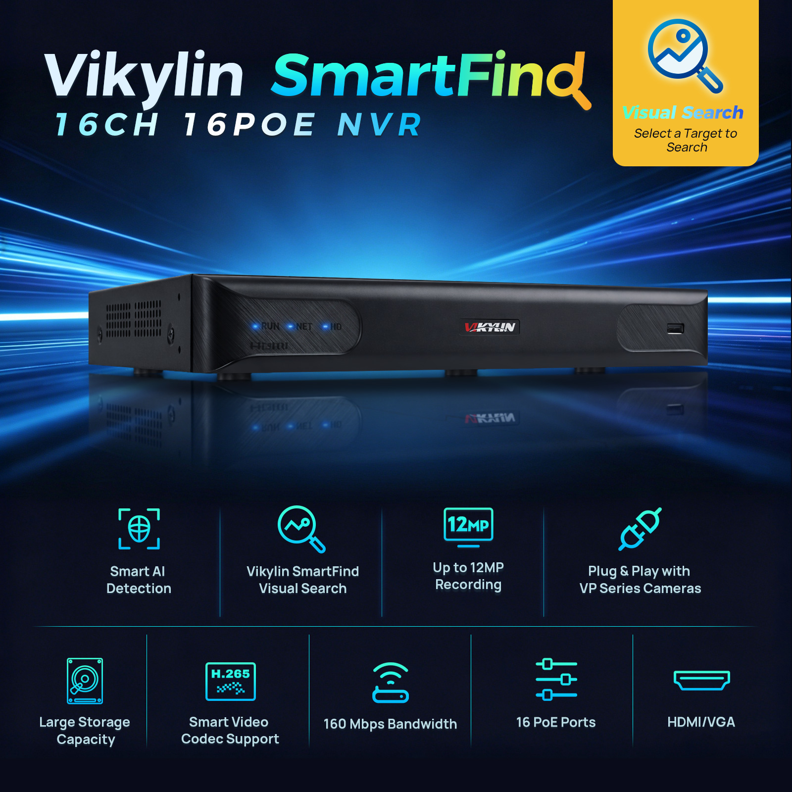 Vikylin 4K NVR 最大12MP ホームCCTVセ - Smart Home Environment Monitoring System のレビューと価格