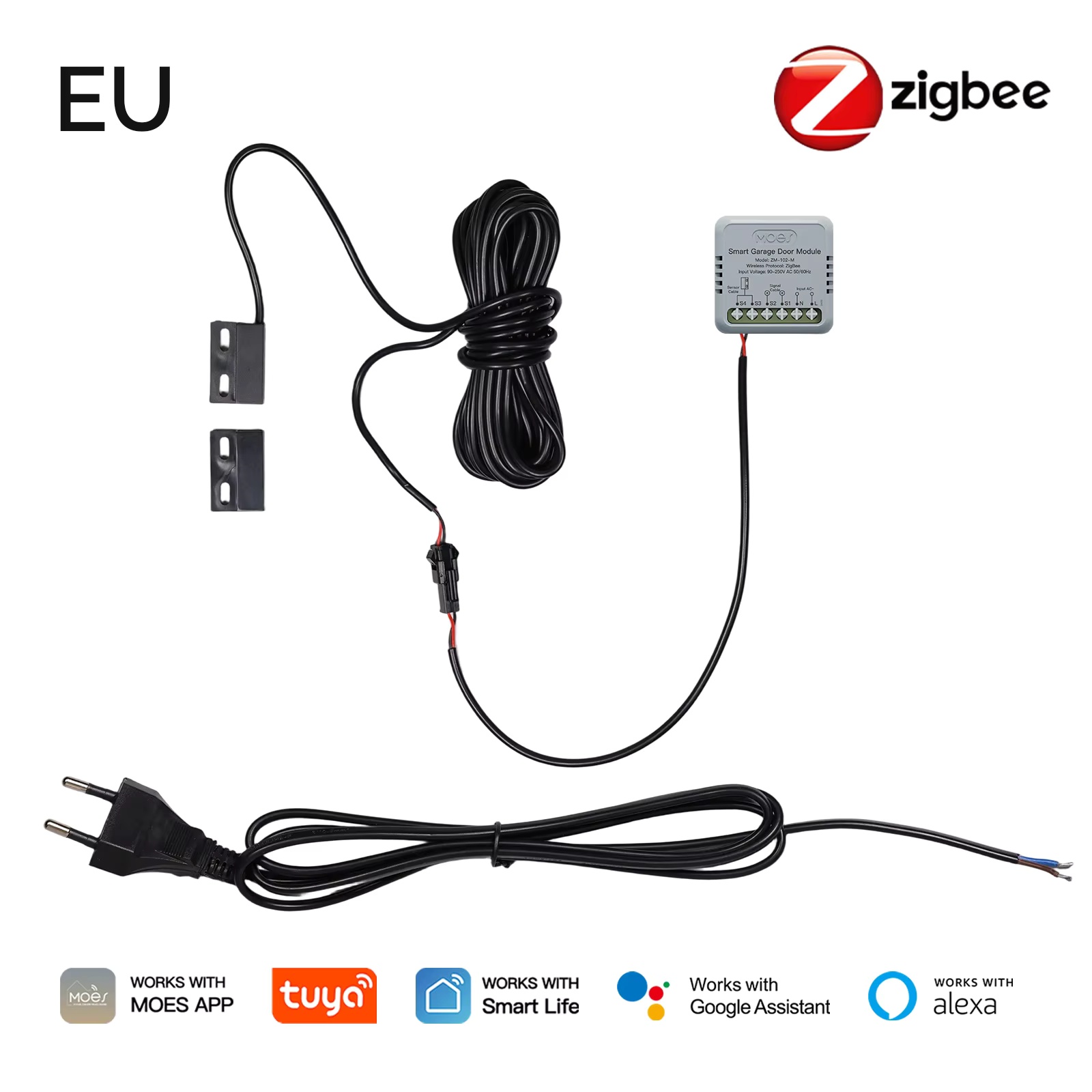 MOES Zigbee ガレージドアコントローラーモジュール - Smart Home Voice Assistant のレビューと価格